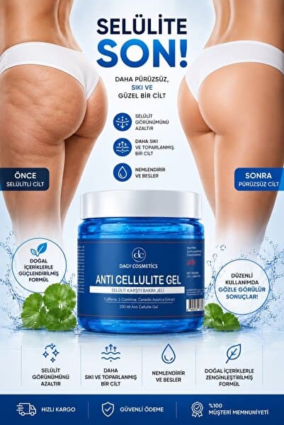 Dagy Cosmetics Selülit Ve Çatlak Giderici Vücut Şekillendirici Jel 250 ml