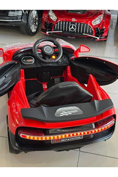 Genel Markalar Babyhope 4040 Bugo Bugatti 12V Akülü Araba - Kırmızı (Uzaktan Kumandalı)