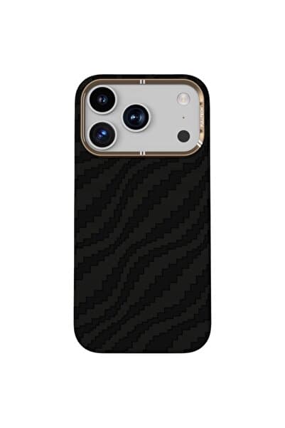 KILIF HOUSE Iphone 17 Pro Uyumlu Kamera Korumalı Slim Premium Karbon Desenli Magsafe Destekli Kılıf