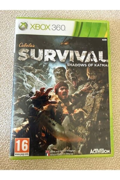 Activision xbox 360 cabelas survival shadows of katmai orjinal oyun