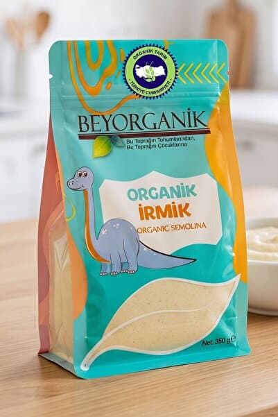 BEYORGANİK Organik İrmik 350gr (PESTİSİT VE AFLATOKSİN ANALİZLİ)