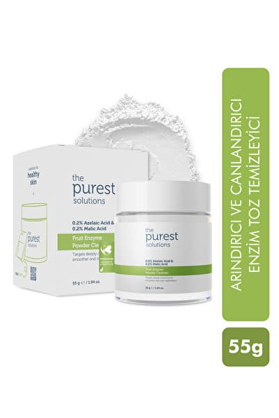The Purest Solutions Arındırıcı Ve Canlandırıcı Tüm Ciltler Için Meyve Asitleri Içeren Toz Temizleyici 55 gr