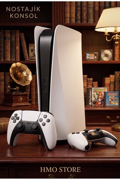 HMO TİCARET HMO Premium Retro Game Oyun Konsolu 30.000+ Oyun | PES, FIFA, GTA, NBA, Tekken,2.Kablosuz Kol Hediye