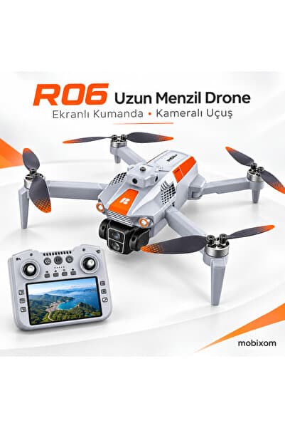 mobixom R06 Uzun Menzilli Kameralı Drone – Canlı Görüntü Aktarımlı Geniş Ekranlı Kumanda ve Çift Kamera