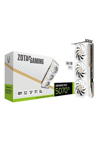 Zotac Gaming GeForce RTX 5070 Ti Solid Core OC White Edition DLSS 4 16GB GDDR7 256-bit 28Gbps PCIE