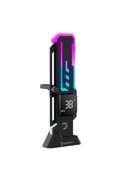 Gamepower Heatsync V2 ARGB Dikey Ekran Kartı Tutucu Siyah