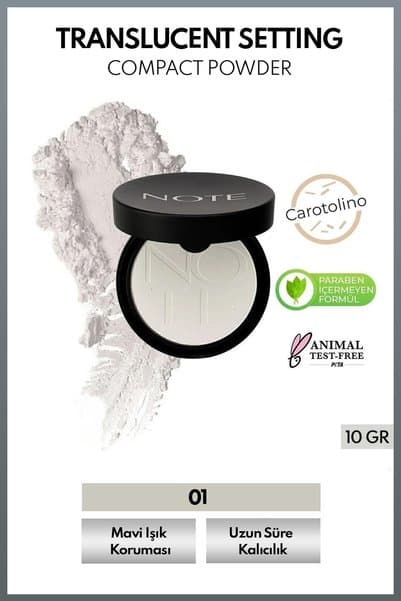 Note Cosmetics Translucent Setting Powder Makyaj Sabitleyici Toz Pudra - Transparan