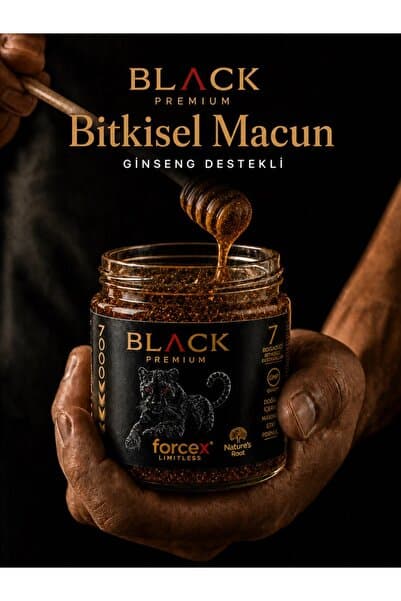 ALPHA EVERSTRONG Blvck Limitsiz Çikolatalı Bitkisel Karışım Kuvvet Macun Kavanoz (240 Gr)