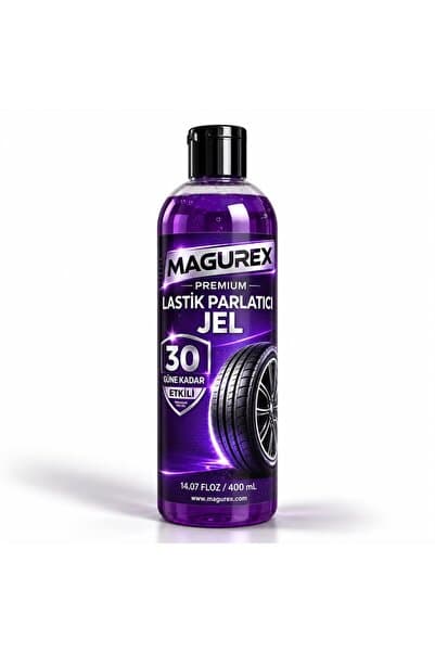 magurex Premium Lastik Parlatıcı Jel 400 ml - 30 Güne Kadar Etkili Islak Görünüm & Uzun Süreli Koruma