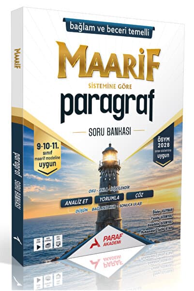 Paraf Akademi Maarif Paragraf Soru Bankası ÖSYM 2028-Bağlam ve Beceri Temelli