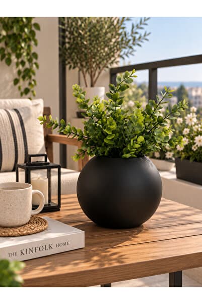 Genel Markalar Dekoratif Küre Saksı Vazo – Modern ve Şık Tasarım