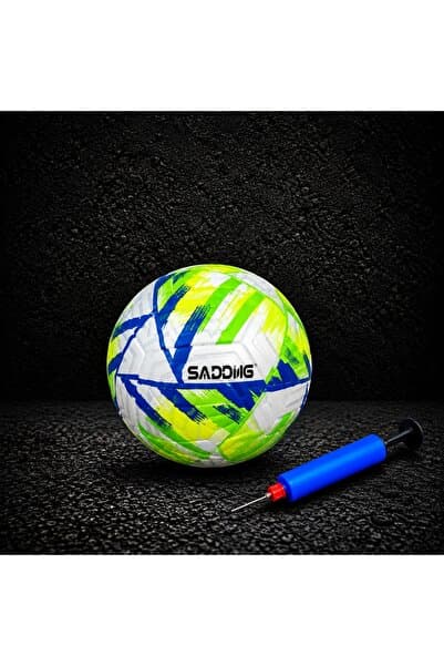 muonsports Çocuk ve Gençlere Özel Kaliteli , Pompa Hediyeli Renkli Desenli 420-430 Gram No:5 Futbol Topu