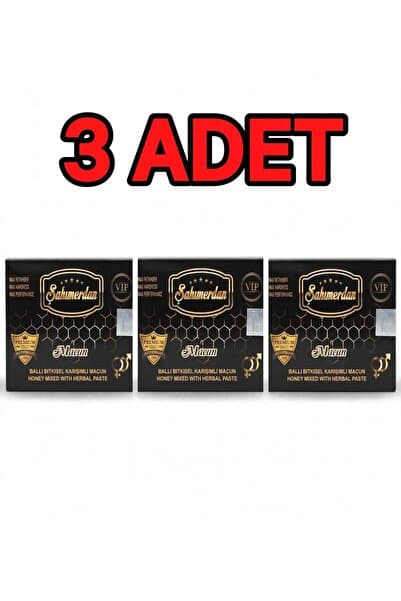 Şahmerdan Bitkisel karışımlı ballı kuvvetlendirici macun stick 3 kutu (3x12 paket)