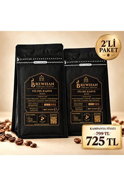 Brewhan Filtre Kahve Blend 250 g x 2 – 2’li Avantaj Paketi