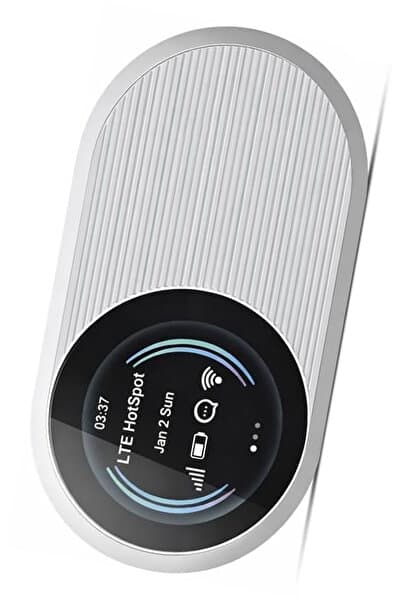 TechnoStation 5G Destekli Wi-Fi 6 Taşınabilir Cep Modemi, Ekranlı Sim Kart Girişli Kablosuz Mobil Hotspot Router Sim İnternet Çevirme Cihazı