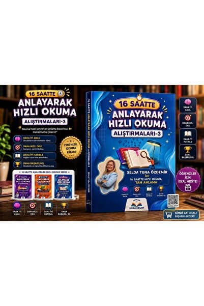 Anonim Yayıncılık 16 SAATTE ANLAYARAK HIZLI OKUMA ALIŞTIRMALARI-3