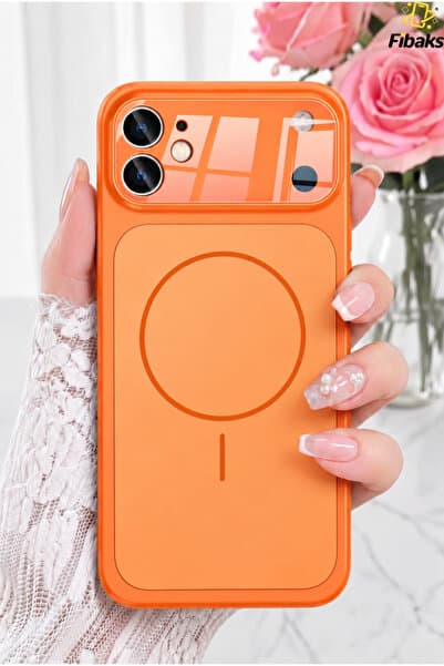 Fibaks iPhone 11 Kılıf 17 Pro Max Çevirici (Cihazınızdaki Lens Korumaları Sökün Yoksa Kılıf Oturmaz) MagSafe Kamera Lens Korumalı Camlı Dönüştürücü