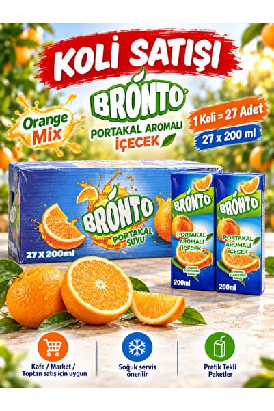 bronto PROTAKAL AROMALI İÇECEK 200 ML X27 ADET