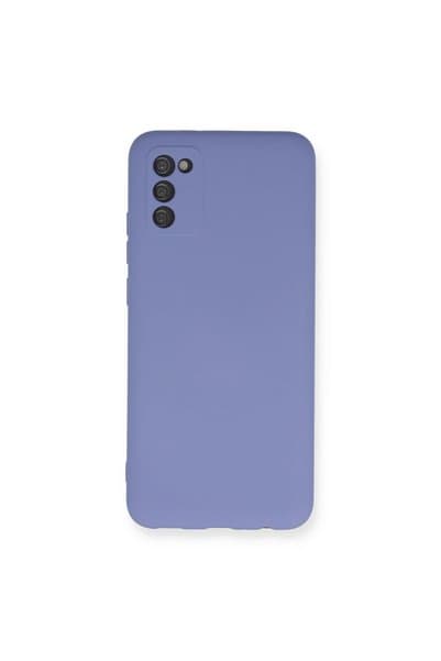 Genel Markalar Samsung Galaxy A03S Kılıf Nano içi Kadife Silikon - Lila