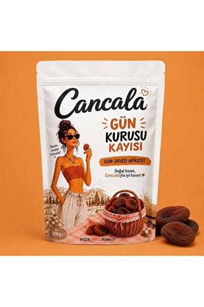 CANCALA Premium Gün Kurusu Kayısı Vegan 200 g