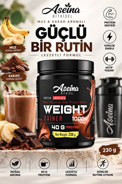 Aseina Kilo-aldırıcı Muz Ve Kakao Karışımlı Aromalı Form Protein Tozu 230 gr