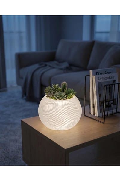 LOFONY Vena Kablosuz Işıklı Saksı XL