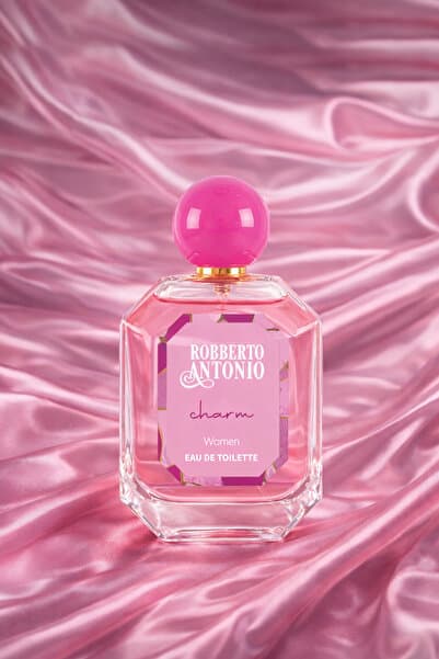 Robberto Antonio Charm EDT Kadın Parfümü 100 ml, Hindistan Cevizi Vanilya Şeftali Çiçeksi Kalıcı Kok