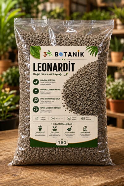 3A BOTANİK Leonardit, 1 KG, Hümik Madde Kaynağı, Doğal Toprak Düzenleyici ve Bitki Gelişim Destekleyici Gübre