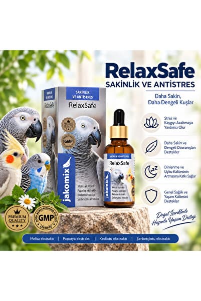 jakomix RelaxSafe –Stres ve Sakinleşme Desteği- Papağan ve Kafes Kuşları İçin