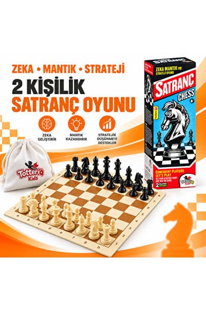 TOTTERİQ SATRANÇ TAKIMI BÜYÜK BOY (okul satranç takımı)