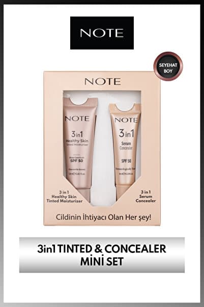 Note Cosmetics 3in1 Mini Set – Healthy Skin Tinted Moisturizer 10 + Serum Concealer 10