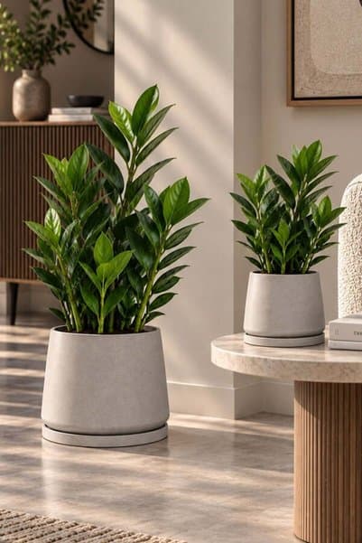 VASODEK Dekoratif Beton Saksı V-129 - 2'LI-AÇİK GRİ