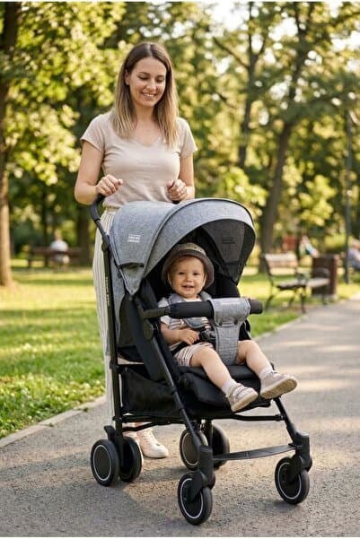 Tommybaby Luppo Black Tam Yatar Baston Bebek Arabası Puset