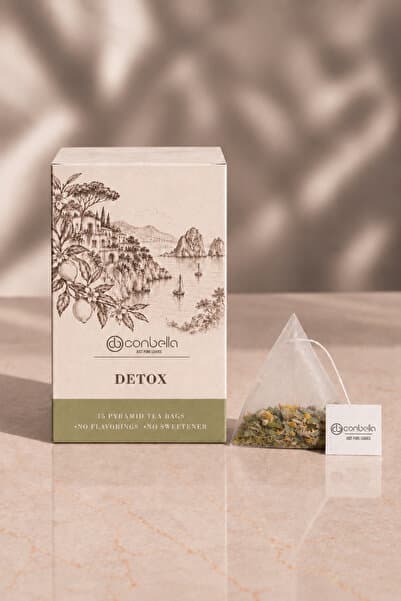 Conbella Detox Tea(Detoks Etkili Arındırıcı Bitki Çayı-15’li Paket Piramit Çay)
