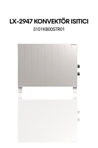 Luxell Hc-2947 2500 Watt Konveksiyonel Konvektör Isıtıcı ( Ayak İle Kullanım - Duvar Montaj )