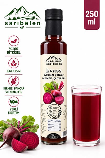 sarıbelen Kvass Kırmızı Pancar ve Zencefil Mix 250 ml