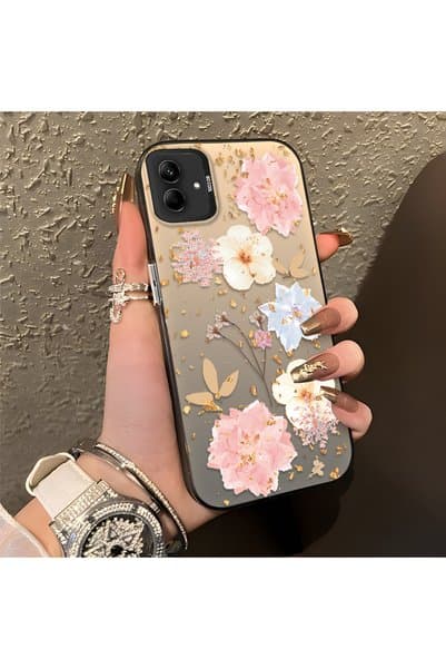 CASEVIBE Samsung Galaxy A03/A04E/A04 Uyuml Estetik Pastel Çiçek Desenli Dayanıklı Telefon Kılıfı