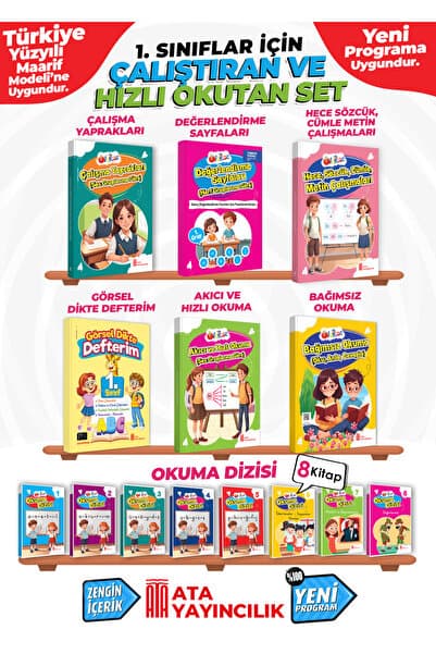 Ata Yayıncılık 1. Sınıf Yeni Çalıştıran ve Hızlı Okutan Set