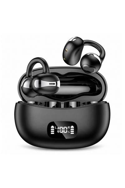 Abbruch YXG-20 Bluetooth Kulaklık Klipsli Açık Kulak Tasarım LED Ekran İos Android Uyumlu Kulaklık Bluetooth 6.0