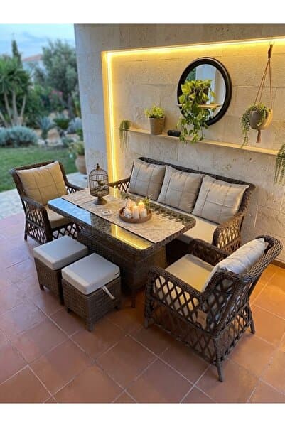 Genel Markalar LUNA Rattan Bahçe Ve Balkon Takımı