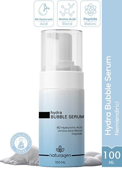 Naturagen Hydra Bubble Cilt Serumu 100 ml | Nemlendirici | 8D Hyaluronik Asit, Peptit, Amino Asit