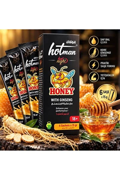 HOTMAN Hot Night Kore Ginsengli Bal 6 x 15 g – 90 g