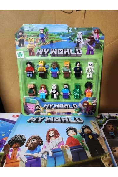 Ailenizin Oyuncakçısı YENİ MY WORLD 12 'LI SET MİNİ Yapı Oyuncak Aksesuarlı