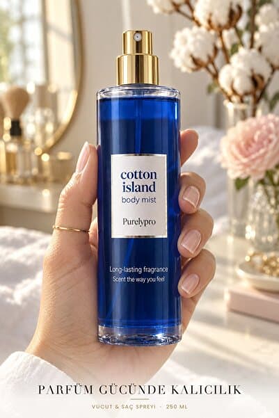 Cosmolive Vücut Spreyi Body Mist | Scandalous | Cotton Island | Kadın | Işıltılı | Nemlendirici