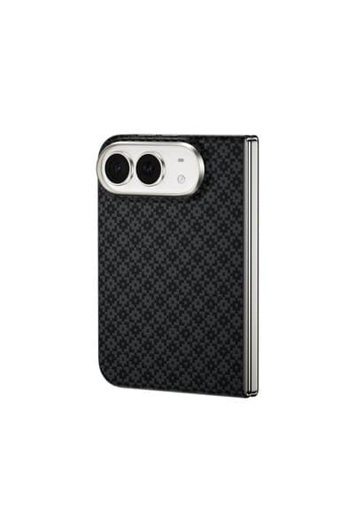 Benks iPhone Duo ArmorAir ArmorGrid Grand Combo Ön Arka Kevlar Karbon Kapak + Ekran Koruyucu Siyah