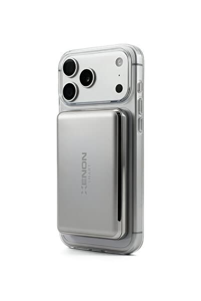 Xenon Smart MagSafe Powerbank | 10000 mAh, 15W Kablosuz, 22.5W Kablolu Hızlı Şarj, Alüminyum Kasa (X6441)