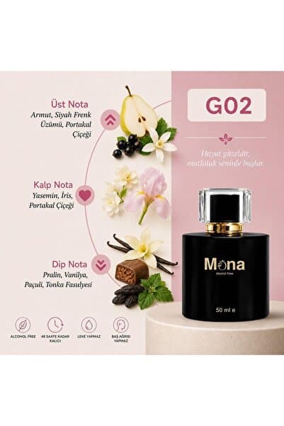 MONA G02 ALKOLSÜZ KADIN PARFÜMÜ
