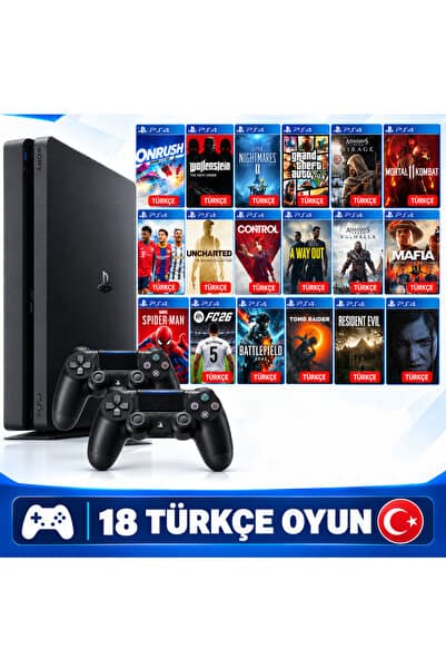 Çınar Bilişim Dünyası Gold Paket2 Onsekiz Oyun Türkçe Mucizesi PS4 1Tb Yenı Ilanımız