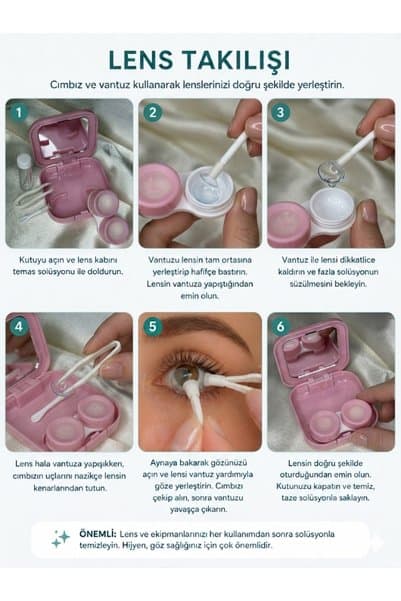 SMİLE SUNGLASSES Kontak lens saklama kabı