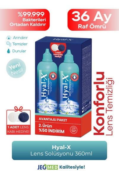 Hyal-X Lens Solüsyonu 360 ml x2 Sadece Lenslere Özel Avantaj Paket
